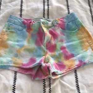 Judy blue tie dye shorts